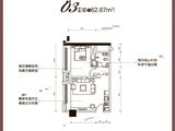 中云公寓_1室1厅1卫 建面62平米