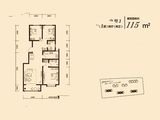 金地逸景_3室2厅2卫 建面115平米