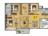 保利中航城_4室2厅2卫 建面104平米
