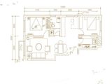 北科建水岸雁栖_2室2厅1卫 建面88平米