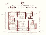 天津翡翠公园_4室2厅2卫 建面140平米