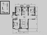 林河春天2期爱度筑区_3室2厅1卫 建面119平米