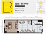 嘉华国际_1室1厅1卫 建面85平米