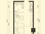 东胜紫御公园广场_1室1厅1卫 建面47平米