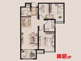 金日唐郡墅_3室2厅1卫 建面89平米