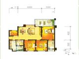 融信翡翠中心_4室2厅2卫 建面103平米