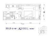 港泰通航大厦_1室1厅1卫 建面48平米