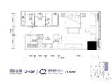 港泰通航大厦_1室1厅1卫 建面71平米