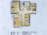 中岳俪景湾_4室2厅2卫 建面120平米