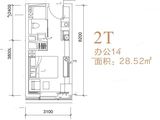 汉华曲江中心_1室0厅1卫 建面28平米