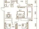 斌锋观邸_3室2厅1卫 建面104平米