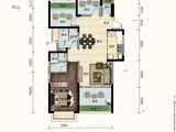 南宁宝能城市广场_3室2厅2卫 建面92平米