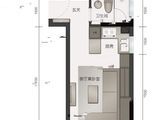 盛东江山赋_1室1厅1卫 建面34平米