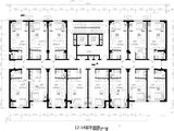 领域名郡_12-14层平面图 建面50平米