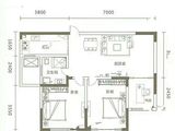 吉安悦城_2室2厅1卫 建面90平米