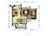 航民天府锦园_2室2厅1卫 建面84平米