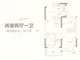 亚星上湖嘉园_2室2厅1卫 建面88平米