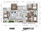 新希望锦官府_4室2厅3卫 建面170平米