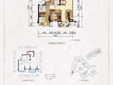 融创融公馆_3室2厅2卫 建面91平米