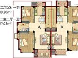 海涛新都A区_2室2厅1卫 建面89平米