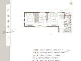 融创中原大观_2室2厅1卫 建面84平米