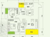 千山美林_2室2厅1卫 建面75平米