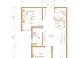 国仕山_2室1厅1卫 建面84平米