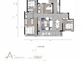 德商天骄城学府_4室2厅2卫 建面135平米