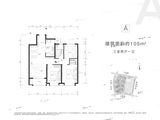 城发投时代中心_3室2厅1卫 建面105平米