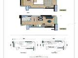 龙湖汉峪光年_D2户型 建面40平米