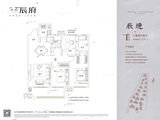 北辰中央公园_3室2厅2卫 建面124平米