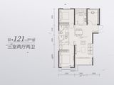 未来城市_3室2厅2卫 建面121平米