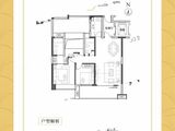 通鸿潇湘府_2室2厅2卫 建面104平米