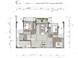 首创禧悦学府_3室2厅1卫 建面80平米