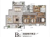 正商伊河宽境_4室2厅2卫 建面164平米