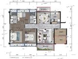 新希望锦官半岛_4室2厅2卫 建面127平米