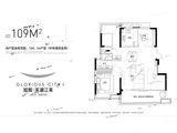 旭辉滨湖江来_4室2厅2卫 建面109平米