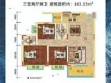 龙正铭凯豪庭_3室2厅2卫 建面102平米