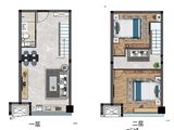 城投创智中心_2室1厅1卫 建面50平米