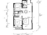 新星宇凤鸣朝阳_2室2厅1卫 建面88平米