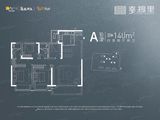 华润国际社区幸福里_4室2厅2卫 建面140平米