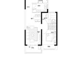 碧桂园天麓_2室2厅1卫 建面75平米