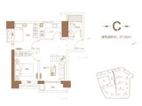 泉舜上城_2室2厅1卫 建面67平米