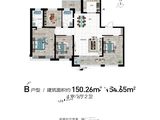 金鼎学府壹号_4室2厅2卫 建面150平米