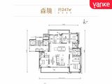 万科拾谧森语_4室2厅3卫 建面247平米