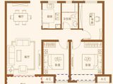 中海滨湖公馆_3室2厅1卫 建面88平米