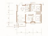 白桦林漫步_3室2厅1卫 建面105平米