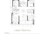 绿城桂语朝阳_4室2厅2卫 建面142平米