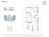 万科都会天际_3室2厅2卫 建面115平米