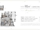 绿城沁园_3室2厅2卫 建面90平米